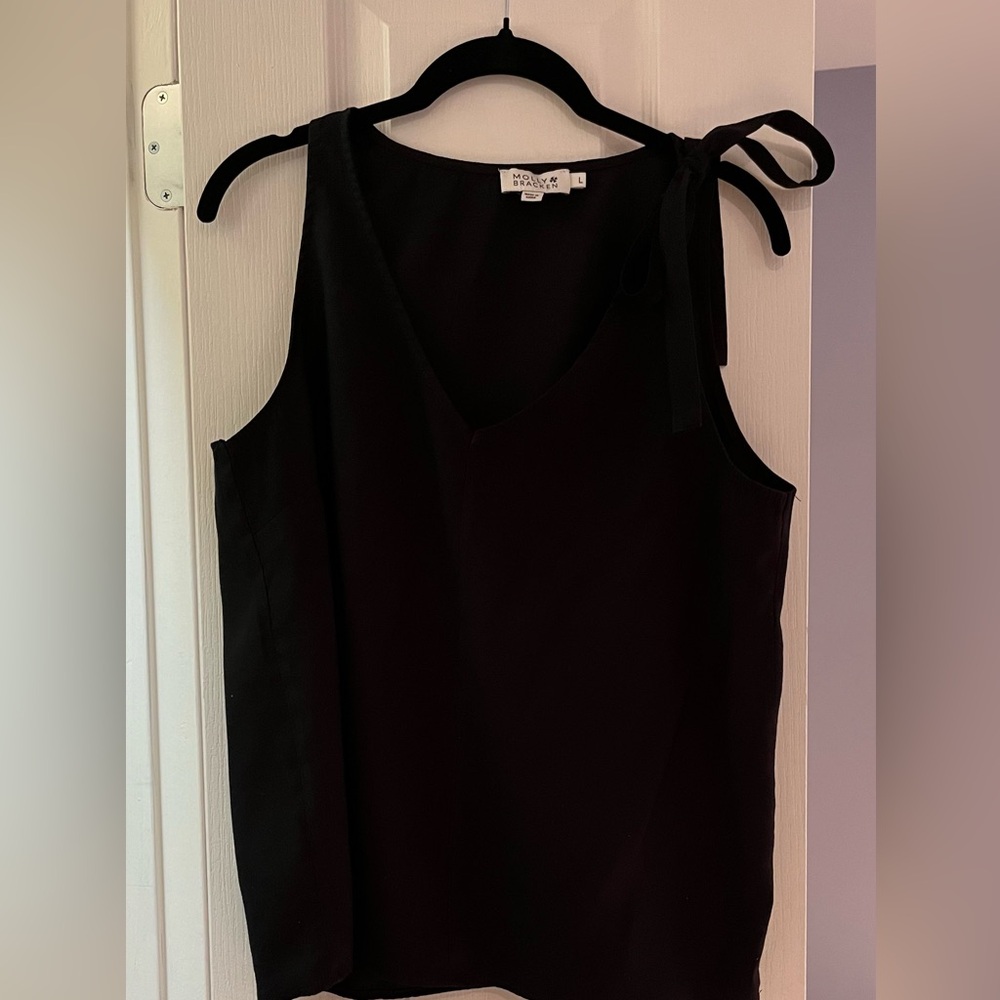 Molly Bracken Black Sleeveless Tank Top